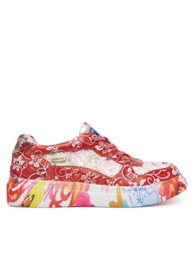 Laura Vita Sneakersy Soleno 03 Czerwony
