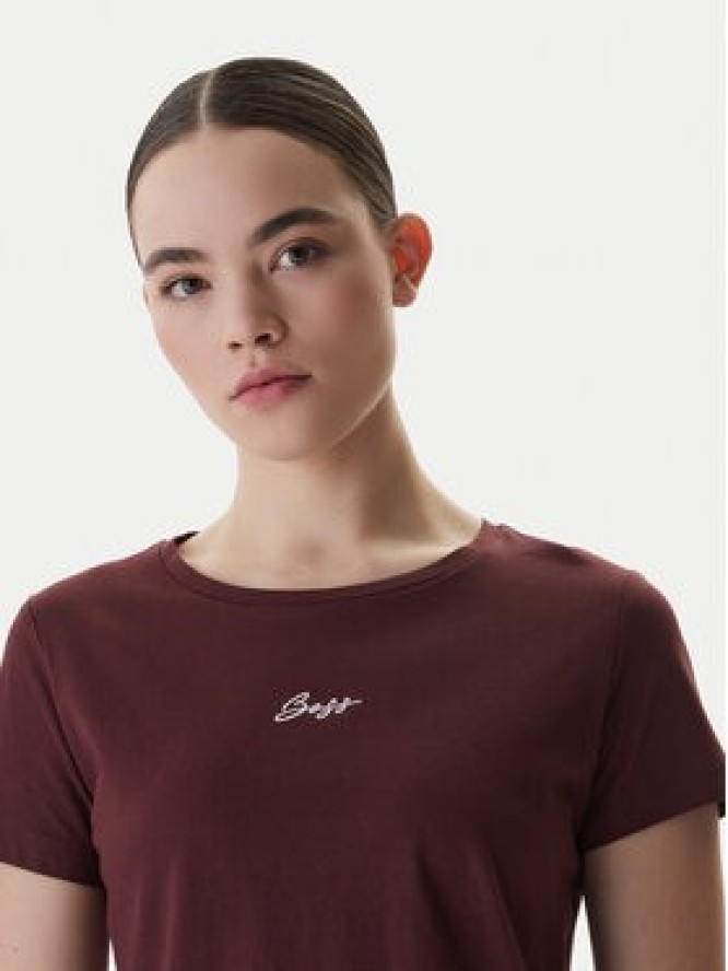 BOSS T-Shirt Elove 50554696 Brązowy Slim Fit
