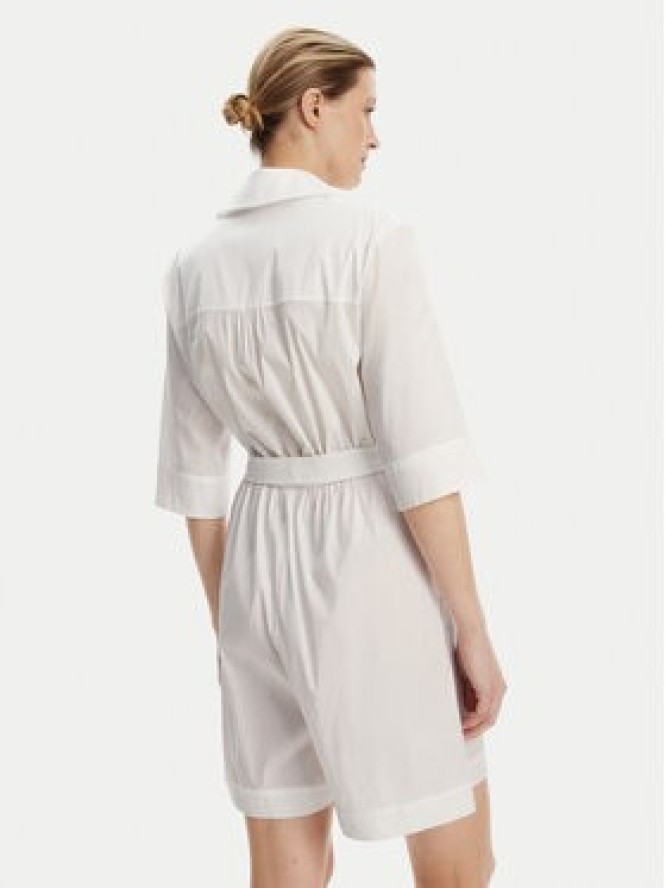 Max Mara Beachwear Kombinezon Canard 2516241019 Biały Regular Fit