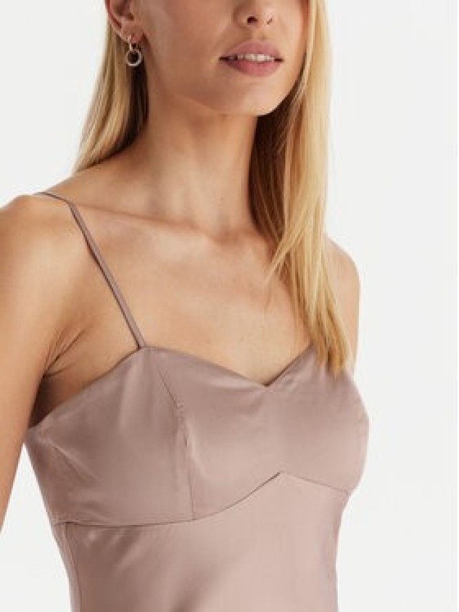 Guess Sukienka wieczorowa W5YK35 WHEZ2 Beżowy Slim Fit