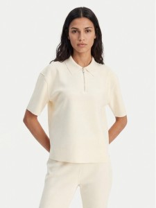 Calvin Klein Polo LV044E241G Beżowy Relaxed Fit
