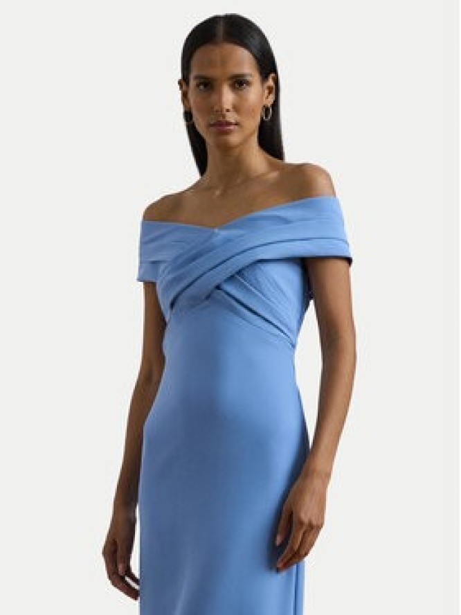 LAUREN RALPH LAUREN Sukienka wieczorowa 253936391006 Niebieski Slim Fit