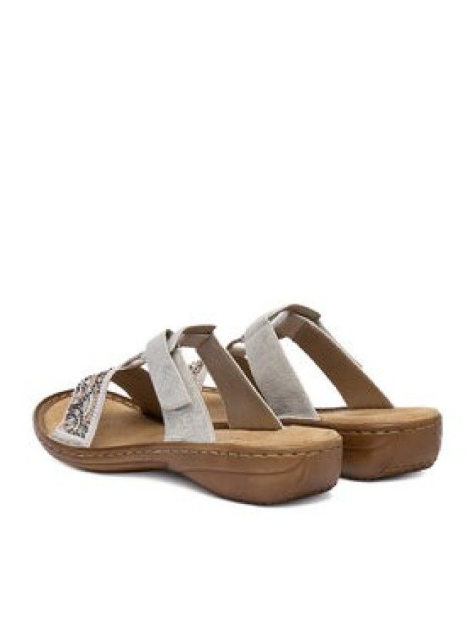 Rieker Klapki CEO-608K2-40 Srebrny