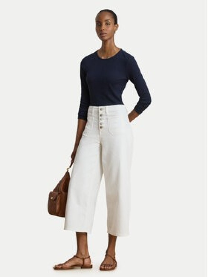 LAUREN RALPH LAUREN Bluzka 200680399020 Granatowy Slim Fit