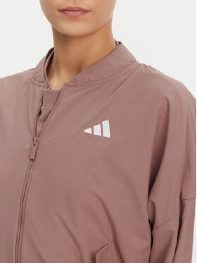 adidas Kurtka bomber Essentials 3-Stripes JD5318 Różowy Loose Fit