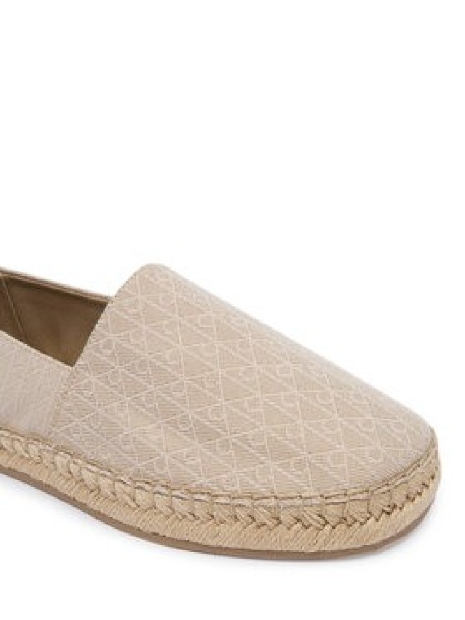 Calvin Klein Espadryle All Over CK HW0HW02933 Beżowy