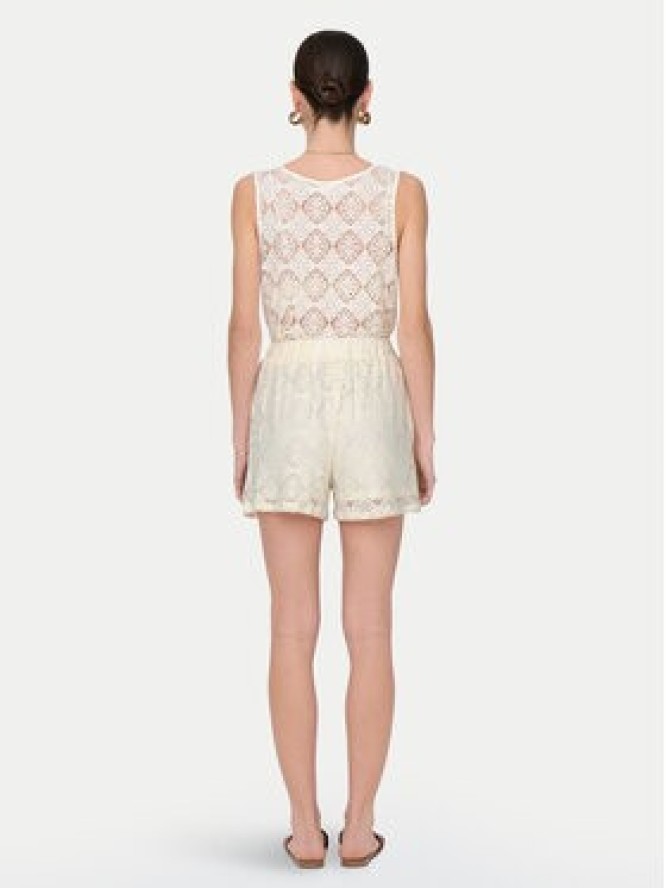 JDY Szorty materiałowe Eva 15351501 Biały Loose Fit