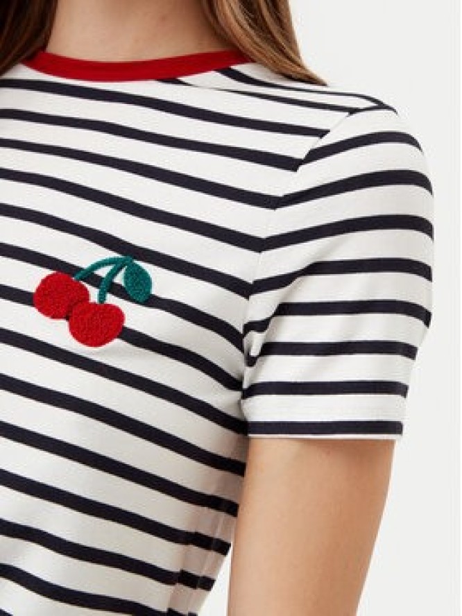 ONLY T-Shirt Heart 15318959 Granatowy Regular Fit