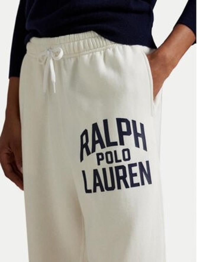 Polo Ralph Lauren Spodnie dresowe 211971758002 Biały Tapered Fit