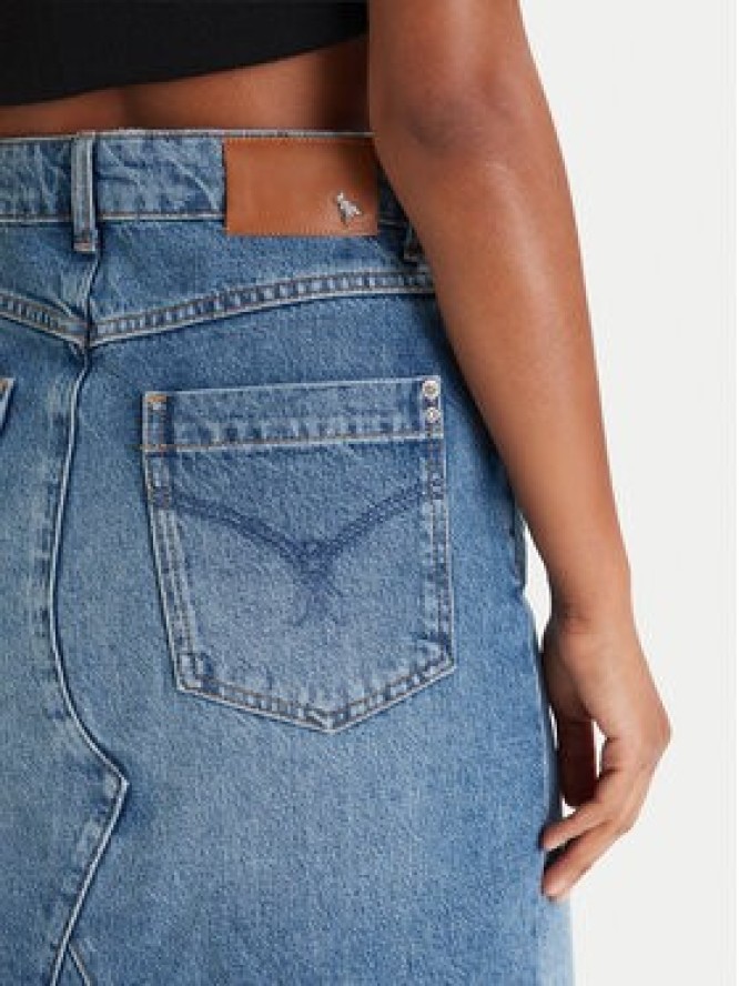 Patrizia Pepe Spódnica jeansowa 8G0521/D1WZB-CB02 Niebieski Regular Fit