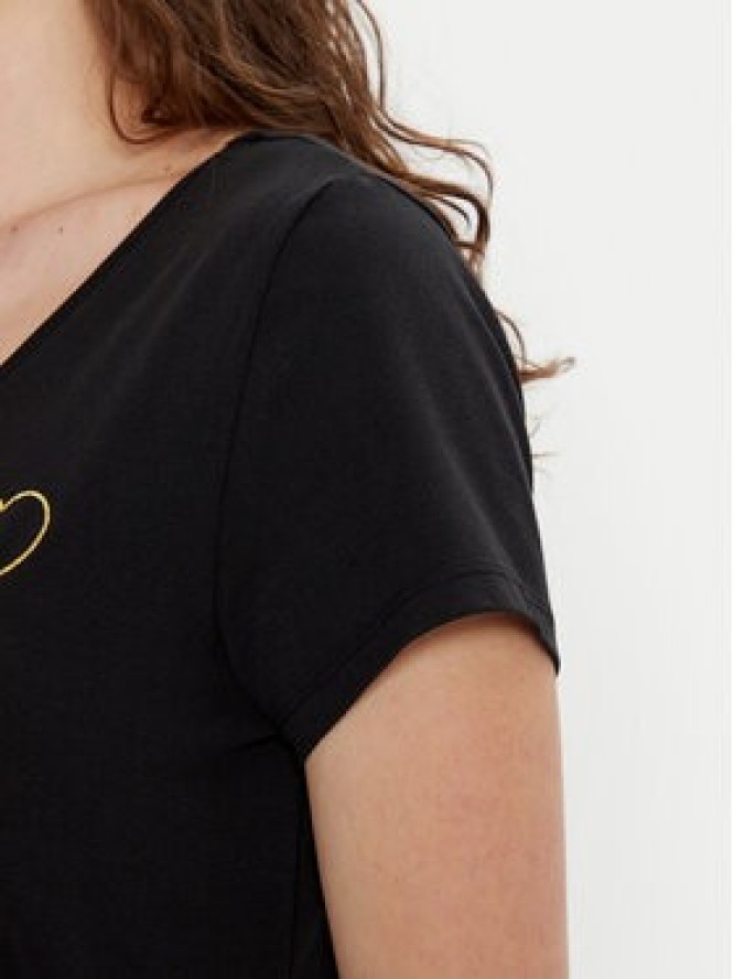 Pieces T-Shirt New Billy 17102921 Czarny Regular Fit