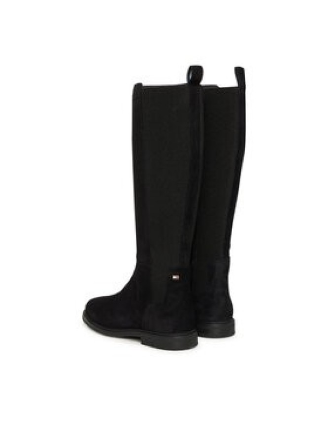 Tommy Hilfiger Kozaki Flag FW0FW08779 Czarny