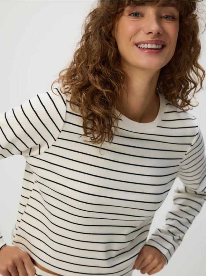 Bluza w paski - wielobarwny