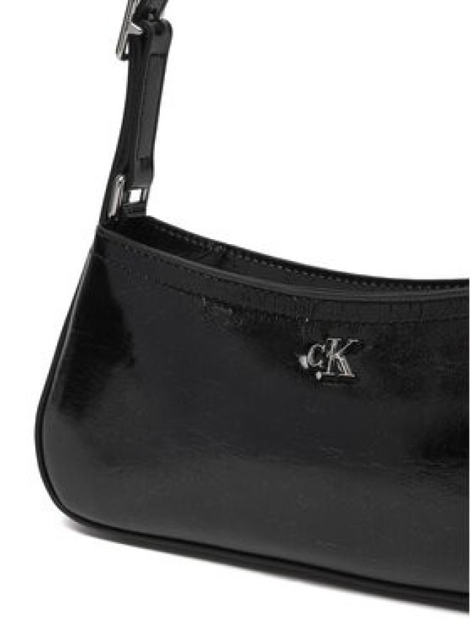 Calvin Klein Torebka Ck Metallic Small Shoulder Bag LV04F3304G Czarny