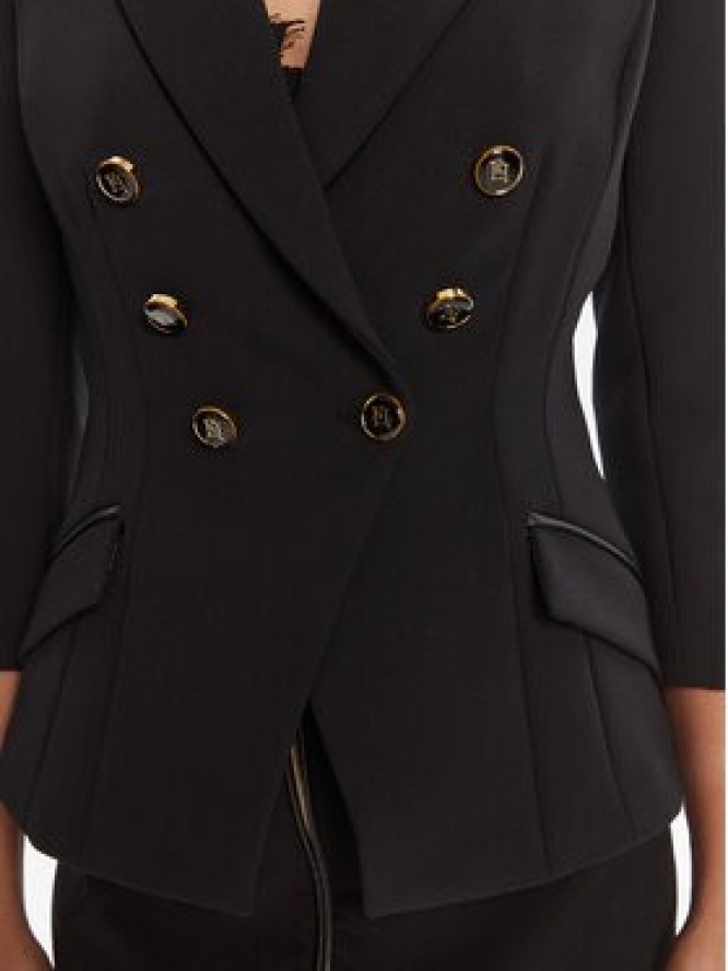 Elisabetta Franchi Marynarka GI-174-56E2 Czarny Regular Fit