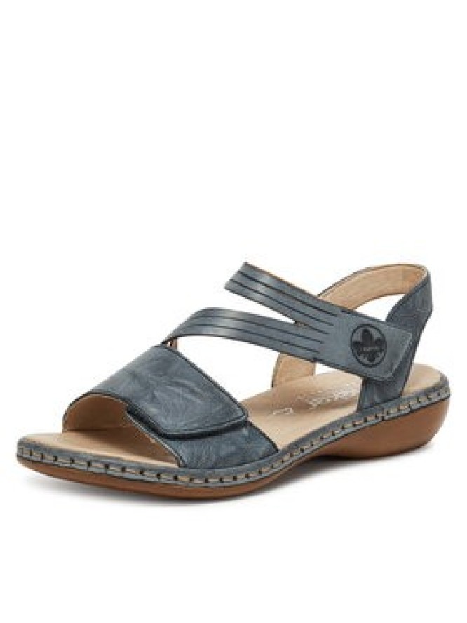 Rieker Sandały 65964-12 Niebieski