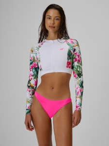 4F Longsleeve do pływania i sportów wodnych z filtrem UPF50+ damski - multikolor S