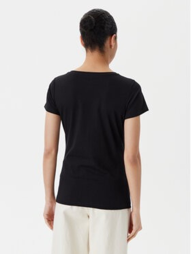 Liu Jo Beachwear T-Shirt VA5154 JS003 Czarny Regular Fit