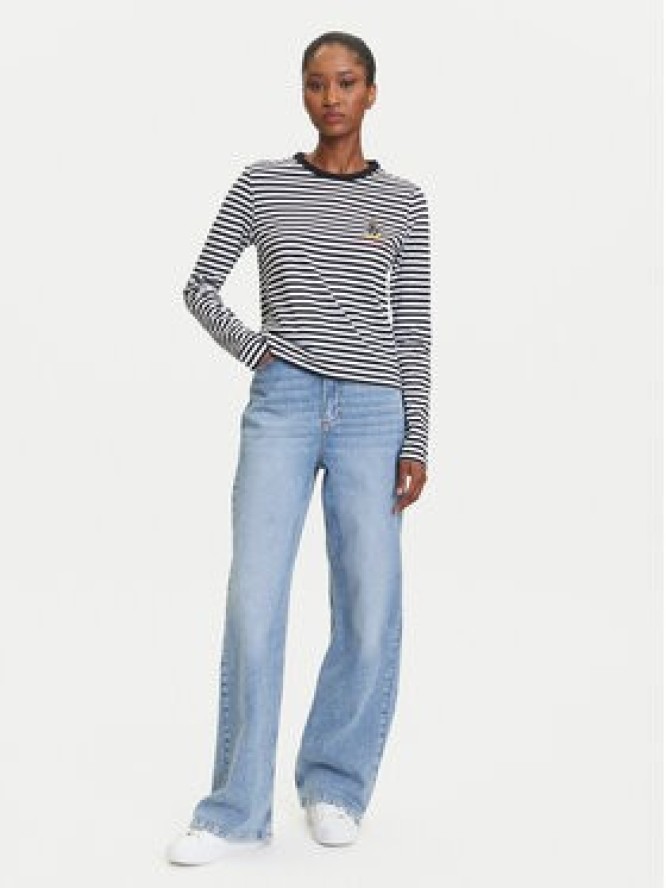 KARL LAGERFELD Bluzka A3W17091 Czarny Regular Fit