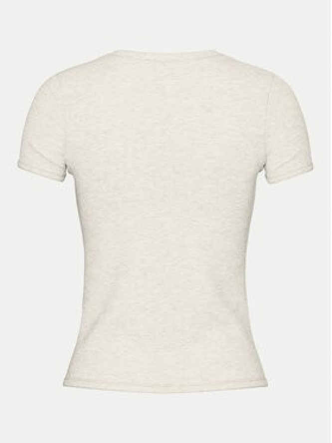 Pieces T-Shirt May 17154483 Szary Slim Fit