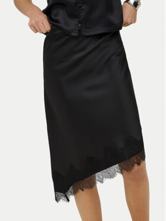 ONLY Spódnica midi Faraya 15380116 Czarny Regular Fit
