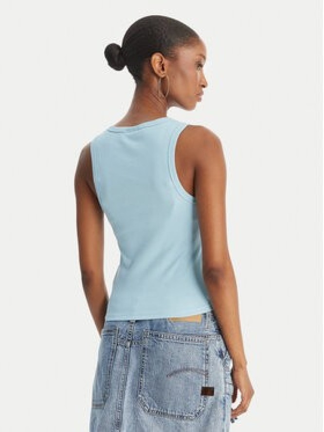 Juicy Couture Top Thin Strap JCWLV126308 Błękitny Slim Fit