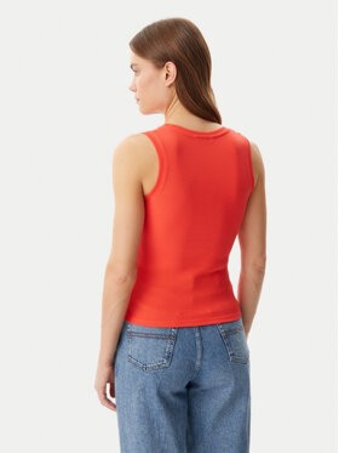 Tommy Jeans Top Essential DW0DW20673 Pomarańczowy Slim Fit