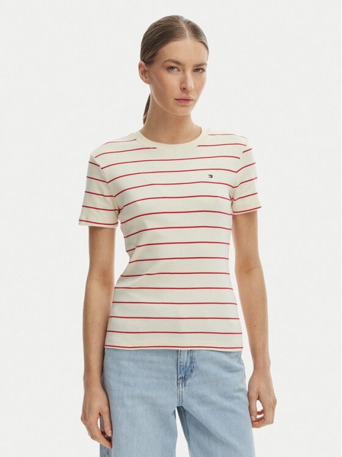 Tommy Hilfiger T-Shirt New Cody WW0WW40587 Biały Slim Fit