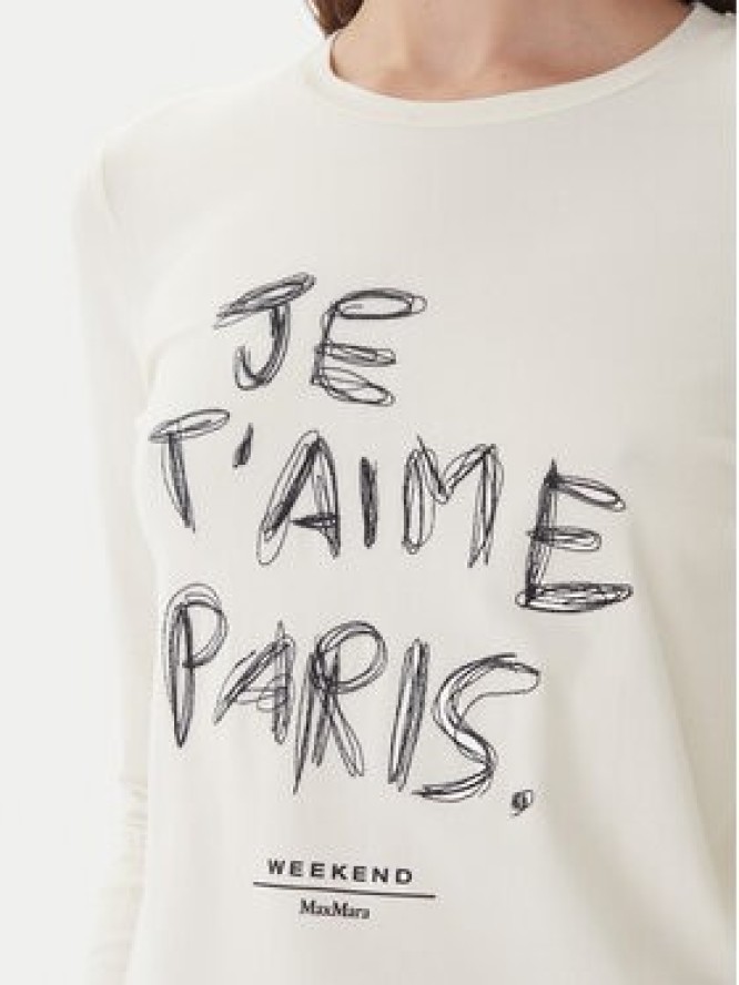 Weekend Max Mara Bluzka Renoir 2525946032 Écru Regular Fit