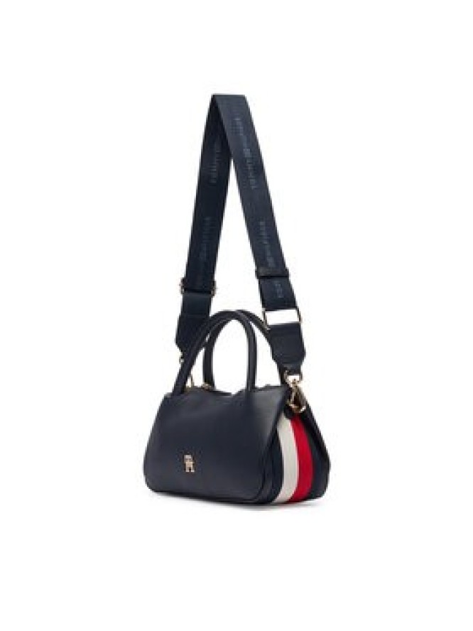 Tommy Hilfiger Torebka Th Logotape Mini Satchel AW0AW18743 Granatowy