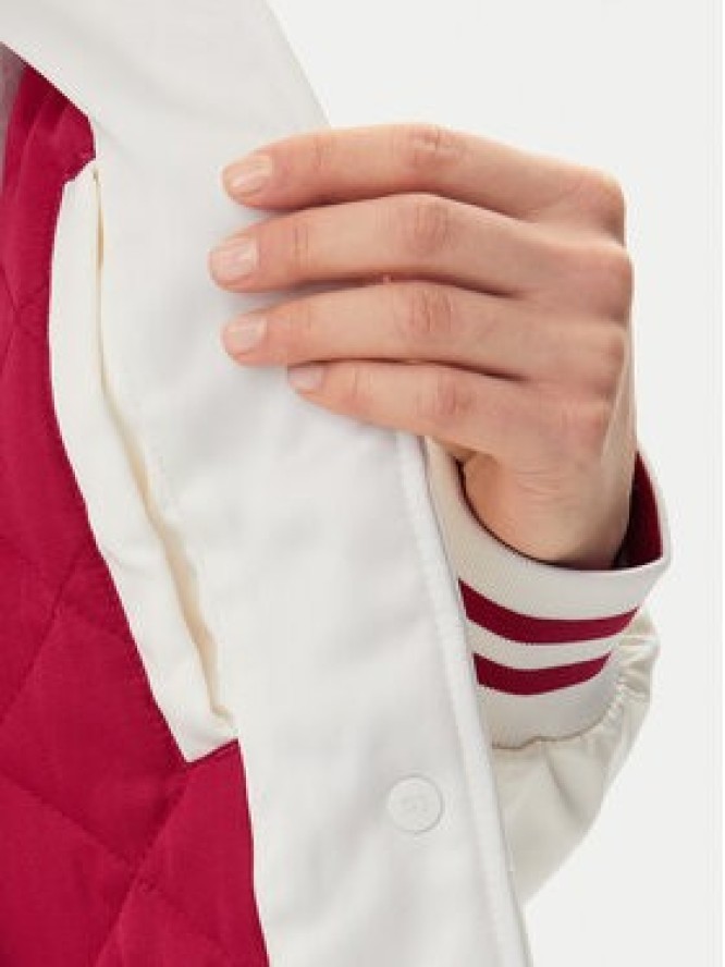 Tommy Jeans Kurtka bomber Satin Coach DW0DW20229 Biały Regular Fit
