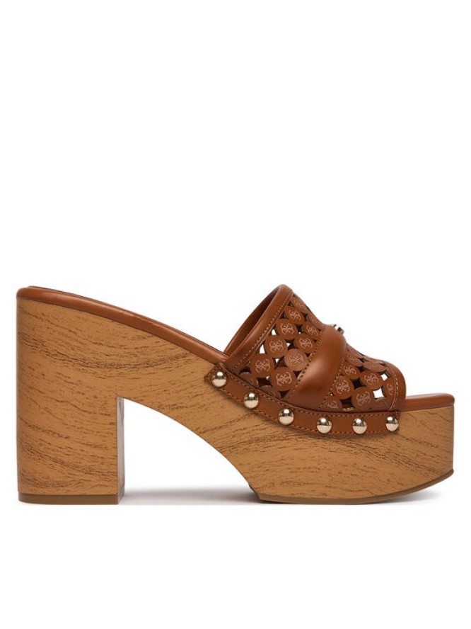 Guess Klapki FLJ2LL LEA04 Brązowy