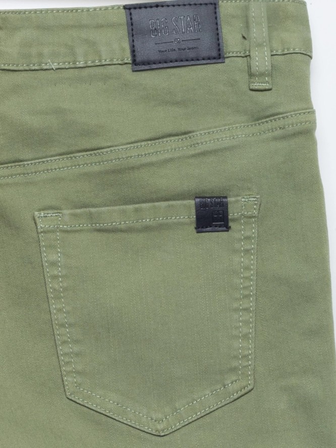 szorty damskie jeansowe zielone kira 357