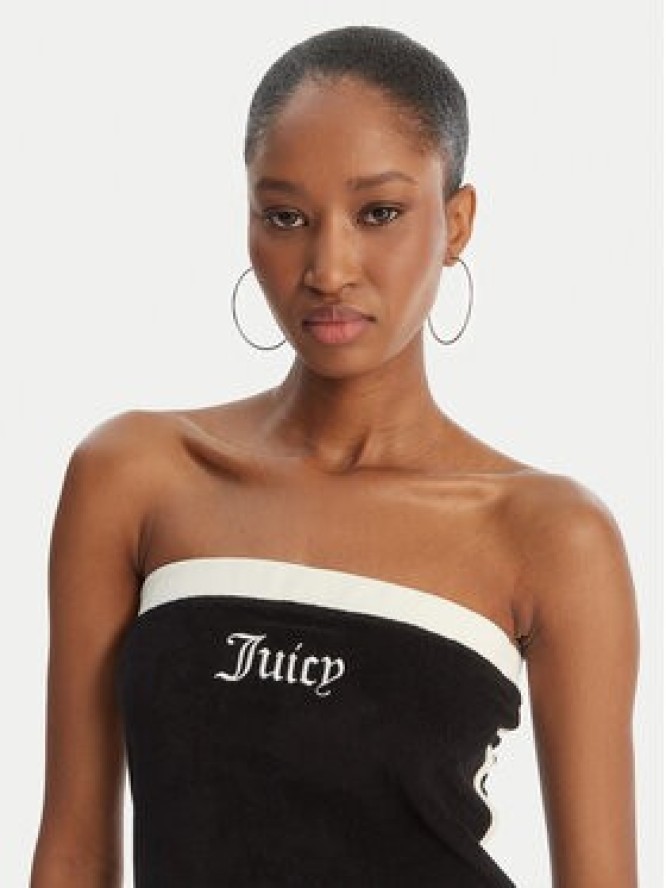 Juicy Couture Top Applique Terry JCWSC126314 Czarny Slim Fit