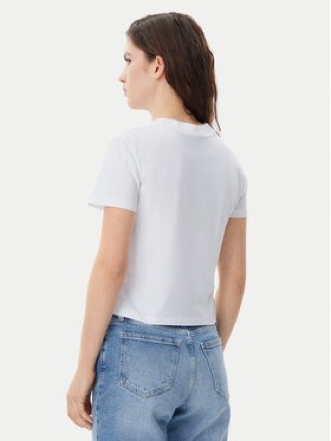 Calvin Klein Jeans T-Shirt Baby Tee J20J223113 Biały Slim Fit