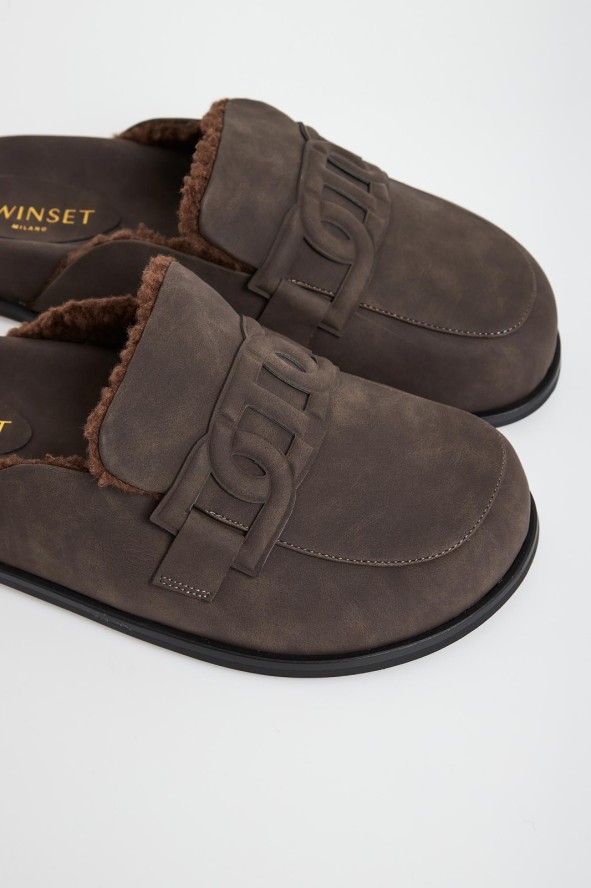 Klapki mule damskie TWINSET