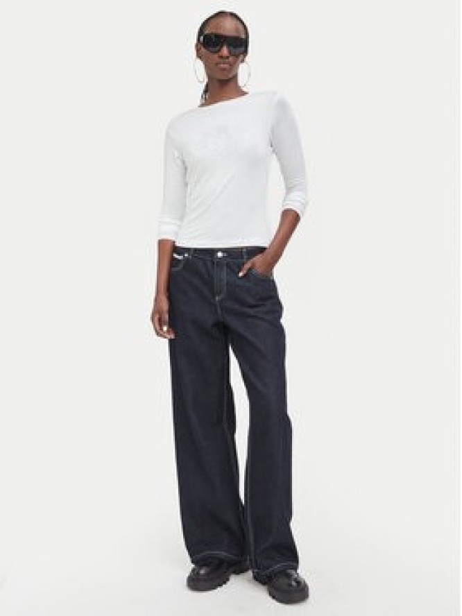 Juicy Couture Bluzka JCWCT226328 Biały Regular Fit