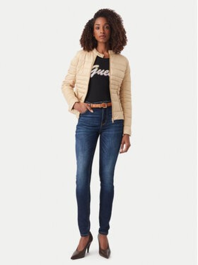 Guess Kurtka przejściowa W6YL16 W2891 Beżowy Slim Fit