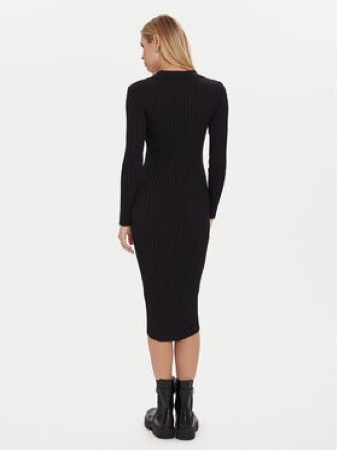 Morgan Sukienka dzianinowa 252-RMEXAS Czarny Slim Fit