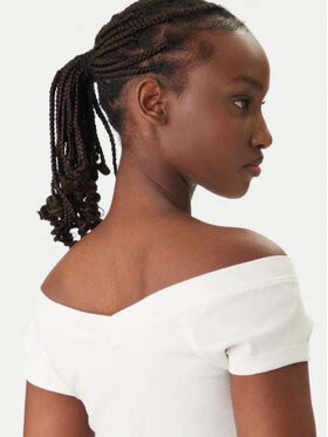 Tommy Jeans Bluzka DW0DW22265 Biały Slim Fit