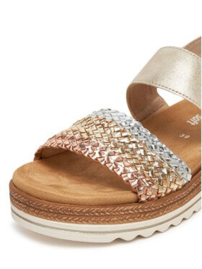 Remonte Sandały D0Q56-90 Złoty