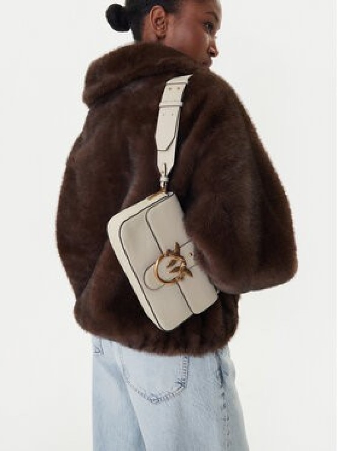 PINKO Torebka Love One Mini Slouchy Fl Al 25-26 104340 A2OX Écru