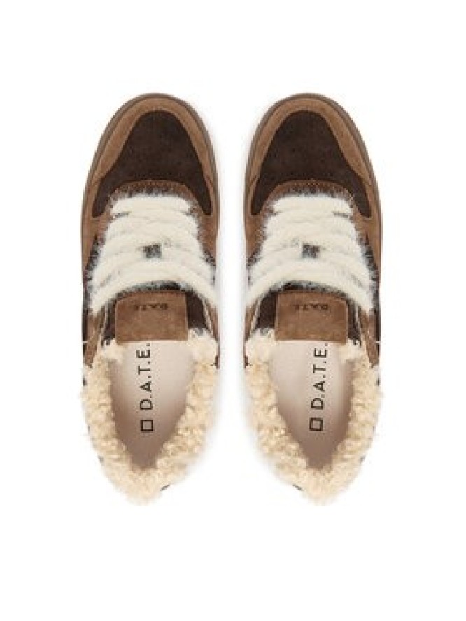 D.A.T.E. Sneakersy Torneo Pure Mono W431-TP-MN Brązowy