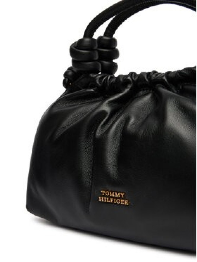 Tommy Hilfiger Torebka Th Soft Leather Med Crossover AW0AW18369 Czarny