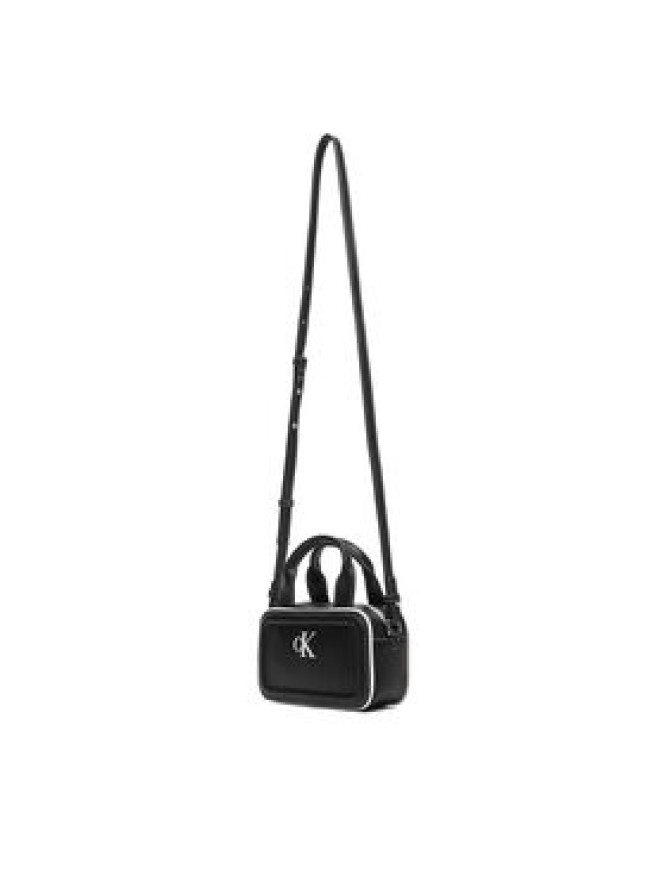 Calvin Klein Torebka Contrast Ck Mini Bauletto Bag LV04F1257G Czarny