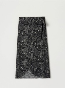 Spódnica midi ze wzorem - wielobarwny