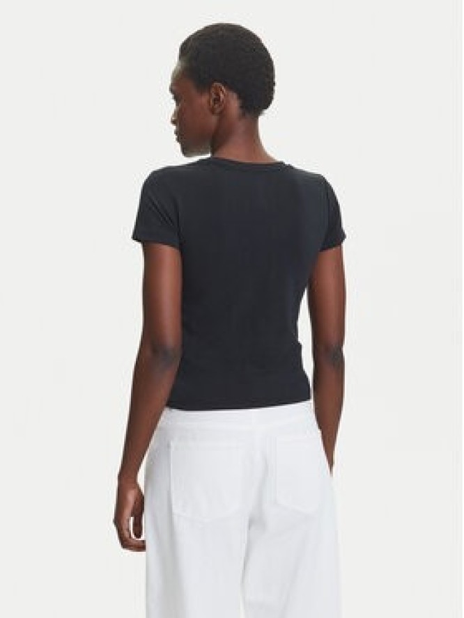 Converse T-Shirt 10027252-A02 Czarny Slim Fit