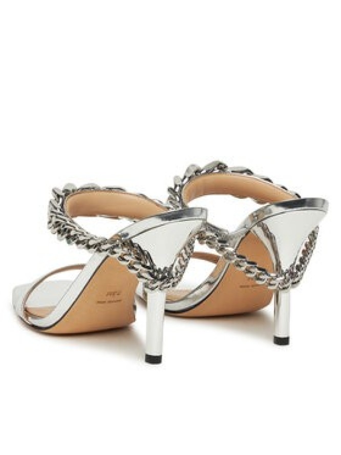 MICHAEL Michael Kors Klapki Bianca 40S5BCHS1M Srebrny