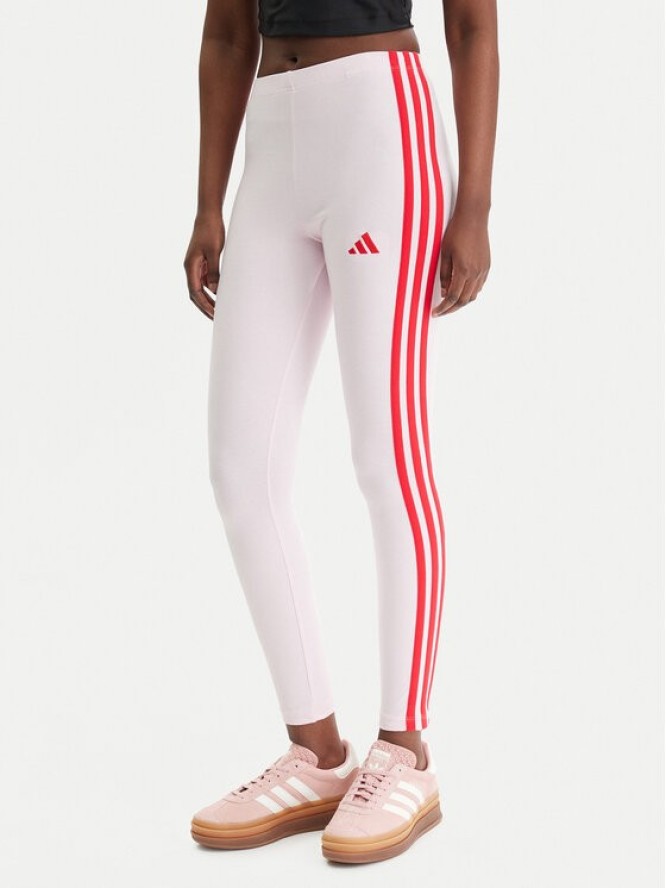 adidas Legginsy Essentials 3-Stripes KC5180 Różowy Slim Fit