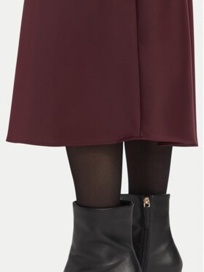 Guess Spódnica midi W6BD25 W4250 Bordowy Regular Fit